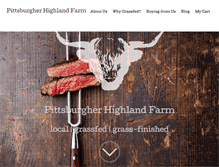 Tablet Screenshot of pittsburgherhighlandfarm.com